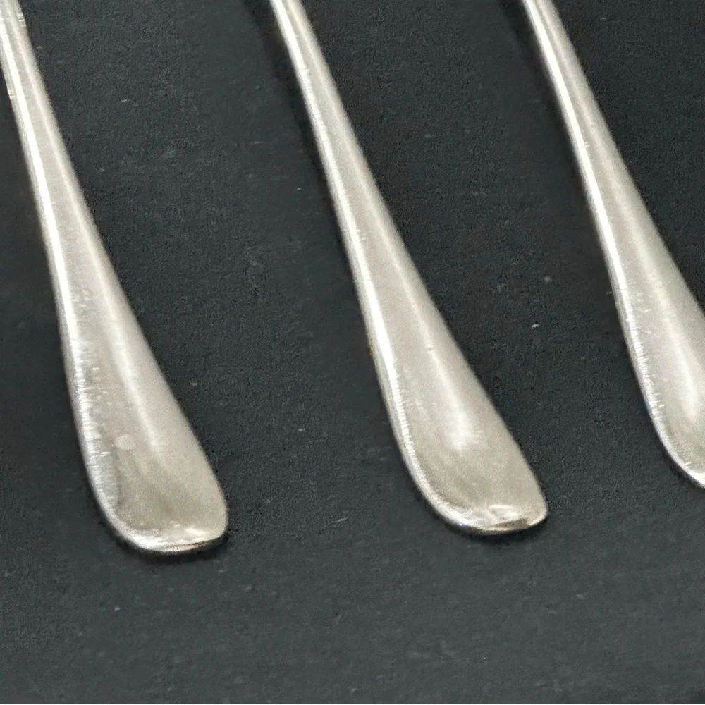 Dansk Escapade Stainless Flatware 5 Oval Soup Spoons Glossy 7 1/4”